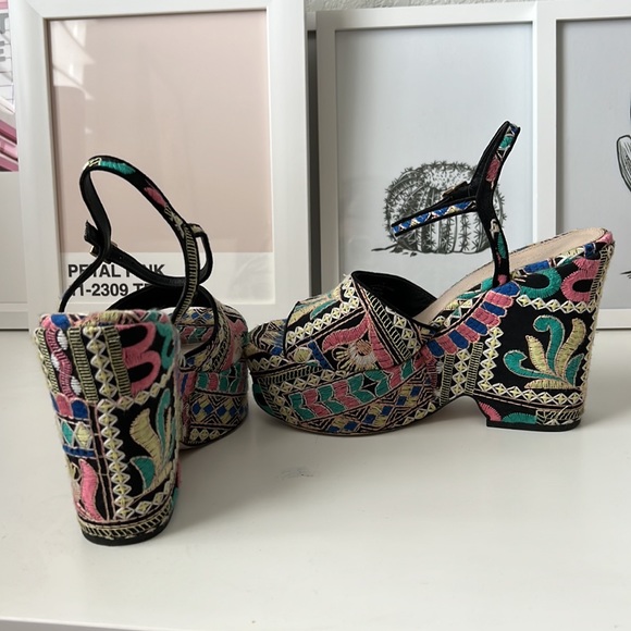 ASOS Embroidered Wedges - Picture 4 of 9